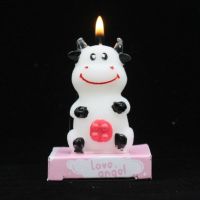 创意宝宝生日蜡烛 儿童12生肖蜡烛 卡通可爱3D小老虎小猪 烘焙店 生肖牛