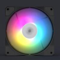 半岛铁盒 台式主机风扇电脑散热机箱风扇 工包 LED炫彩12CM P16彩红色