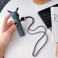 relax锐刻悦克一代卡通硅胶保护套yueke锐克锐客四代防尘闪电龙套 一代皮卡丘灰色(带绳)