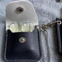 relax1代悦克保护壳丫ooz二代柚子挂绳非我魔笛vtv雪加小杆皮质套 黑白色储弹包