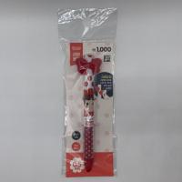 韩国DAISO不二家卡通多色笔两色笔笔圆珠笔蝴蝶结笔卡通笔0.5mm 红色 蝴蝶结两色圆珠笔