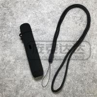 悦克RELX五代幻影官方保护套锐克5代硅胶套送挂绳软硅胶保护壳 黑色+挂绳 悦刻五代皮纹