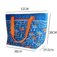 UCOLA保温袋大号大容量保鲜保冷冰包购物袋便携保温包户外冷藏包 56罐深蓝椰树