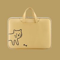 手提电脑包女联想15.6华为苹果笔记本air13可爱小清新袋荣耀16.1 13寸/13.3寸 黄色猫咪