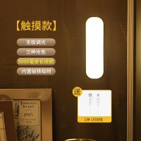 LED护眼台灯充插电酷毙长条灯管卧室床头小夜灯学习阅读专用台灯 触控款(无遥控器)可调光调色 10厘米--充插两用[15