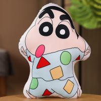 蜡笔小新抱枕靠垫毛绒玩具日本卡通玩偶变身恐龙玩偶男女生日礼物【8月28日发完】 跑步小新 包包挂件约15厘米