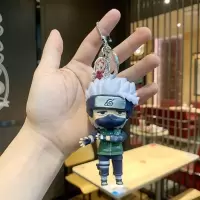 卡通可爱手办火影鸣人佐助卡卡西书包小挂件公仔车链包挂饰钥匙扣 B款火影卡卡西