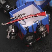 绝地求生玩具吃鸡周边玩具手办模型钥匙扣挂件男98k生日礼物男生 空投4件[头+锅 +包+98k] 送手工编织钥匙扣