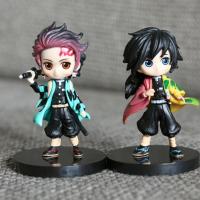 鬼灭之刃祢豆子炭治郎我妻善逸伊之助蝴蝶忍手办摆件玩具模型周边 萌款2个(6cm) OPP袋装