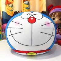 哆啦A梦叮当猫机器猫公仔表情抱枕软体泡沫纳米粒子颗粒靠垫枕头 微笑款