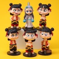 哪吒手办魔童降世电影玩具人偶娃娃桌面摆件模型生日礼物车载装饰 6款哪吒1代(带球)约12cm 袋装