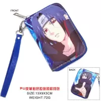 火影忍者Naruto钱包学生皮夹动漫周边鸣人卡卡西彩色拉链钱夹卡包 火影忍者鼬