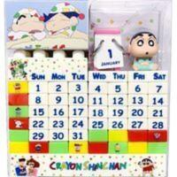 日本制造睡衣蜡笔小新台历日历拼装积木桌面手办公仔摆件饰品 日本制造睡衣蜡笔小新台历日历拼装积木桌面手办公仔摆件饰品