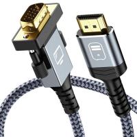 电脑配件台式机HDMI转VGA线电脑主机接显示器电脑连接线 HDMI转VGA 1米