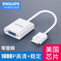 飞利浦hdmi转vga带音频笔记本电脑接显示器机顶盒接投影仪转接头 白色 不支持音频版本(无供电)
