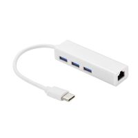 适用华为MateBook苹果macbookTYPE-C转RJ45千兆网线网卡HUB扩展坞 type-c转网口百兆(铝合金