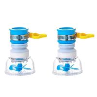 家用水龙头万能接头可旋转伸缩增压花洒喷头防溅水厨房过滤净水器 [无过滤-送锁扣] [绿色1个]