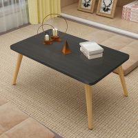 客厅茶几北欧小桌子边几床上桌小户型出租房茶桌简易吃饭家用餐桌 长桌颜色随机50*30-20高实木腿