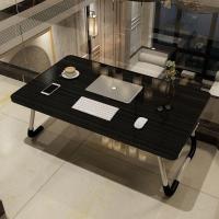 加宽加高小桌子宿舍学生写字台卧室多功能可折叠移动大号书桌家用 随机款长60宽40高28厘米