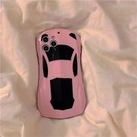 韩国ins超酷少女粉跑车适用苹果12手机壳iPhone11promax/xr8pxs潮 粉色跑车 苹果12mini