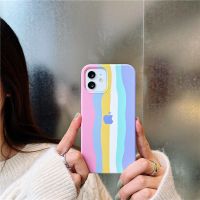 苹果11液态硅胶12promax彩虹全包7/8plus手机壳软iPhoneXS/XR/6s 全包边-仙女粉(带标) [苹