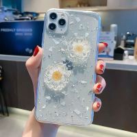 潮流滴胶小雏菊iPhone12P手机壳透明XR苹果12/11Pro硅胶XSMAX新款 立体雏菊[滴胶] iPhone11