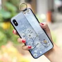 iPhoneX手机壳苹果iPhoneXSMAX硅胶保护套苹果XS软XR腕带挂绳女XS [白玉兰]单壳无礼品 iphone