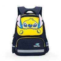 迪士尼书包小学生一到四年级女童公主男童减负护脊轻便儿童双肩包 黄色-A款