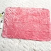 法兰绒抗菌防臭发热功能保暖披肩毯膝盖毯19秋冬新款居家多用毛毯 粉色 100X70