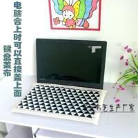 联想笔记本电脑盖布华硕笔记本套苹果笔记本14寸13.5寸15.6寸17寸 黑白三角键盘 15.6寸