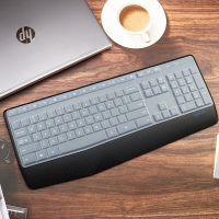 适用Logitech罗技MK345无线K345防泼溅办公台式电脑键盘膜防尘垫 凹凸透明膜一张 罗技MK345/K345