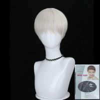 舞动漫展 咒术回战狗卷棘COS假发特调色收脸顺滑仿真头皮顶玫瑰网 米白色[送发网]