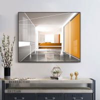 电表箱装饰画轻奢配电箱遮挡电闸盒现代简约创意电源总开关挂画 DBX-18 40*30单层挂画款黑色框