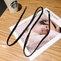 双头斜挎挂绳手机壳挂绳链条包包链子金属链条扣饰品皮绳时尚配件 长度110-120厘米大概亲亲 黑色皮绳