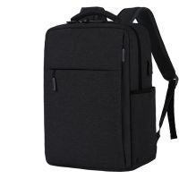 小米华为苹果戴尔华硕防水防震联想背包15.6寸17.3寸笔记本电脑包 标准款黑色b款裸包