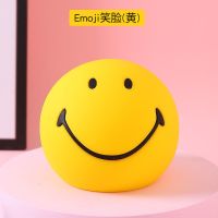 卡通硅胶冲水热水袋女暖宫敷肚子可爱注水学生安全防爆恐龙暖手宝 Emoji笑脸(黄)(没有手绳)