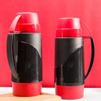保温水壶大容量热水瓶暖水壶便携保温壶家用小暖壶小型保温瓶 黑红款 1.0升+黑红款1.0升