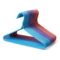 40送10支衣架加粗晾衣架晒衣架成人儿童挂衣服架子衣撑子衣服挂 儿童加粗29cm20个[送10个]