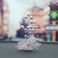 炫彩水钻珠满天星镶钻汽车摆件女神款摆件饰品个性车内饰品中控台 炫彩粉小摆件