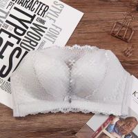 加厚无肩带内衣女聚拢防滑抹胸防走光小胸文胸无钢圈隐形无带胸罩 加厚灰色 32/70A