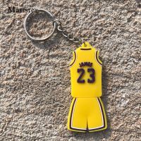 NBA礼物科比詹姆斯库里欧文球衣硅胶钥匙扣挂件钥匙链手办周边 詹姆斯球衣钥匙扣