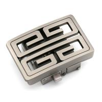 男士锌合金皮带扣皮带头扣3.5滑道自动扣腰带扣休闲商务皮带卡子 01银灰色