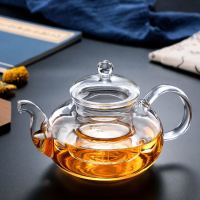 加厚耐热耐高温玻璃茶具家用花茶壶带过滤整套功夫茶具花茶壶 600毫升花茶壶