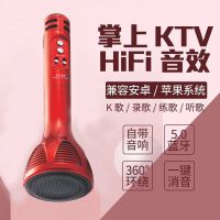 变声器无线话筒音响一体麦克风k歌神器扩音器万能话筒无线麦克风 1698麦克风[红色]