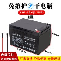 实威铅酸蓄电瓶12v12ah蓄电池12v电瓶电动喷雾器电瓶童车音响电瓶 实威12v12ah+插线