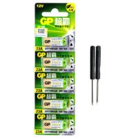 GP超霸23A12V27A车库自动卷帘门铃电瓶车钥匙遥控器高伏碱性电池 GP超霸23A (5粒)