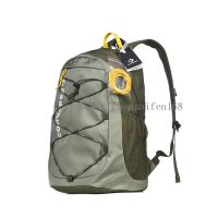 2021新款潮牌大容量百搭初中学生篮球绑绳双肩包大学生校园背包男 军绿