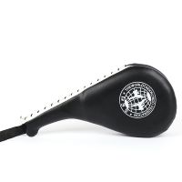 跆拳道脚靶响靶道馆训练踢靶鸡腿靶手靶成人儿童脚靶双叶靶 单个购买 地球款黑色