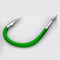 日本新型鬼牙新关东歪嘴伊豆伊势尼鱼钩散装倒刺不跑鱼钩 新双槽鬼牙伊势尼有倒刺 [30枚入] 1号