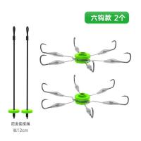 翻板王翻板钩套装海竿抛竿爆炸鱼钩方块饵料钓鱼翻版鱼勾八爪盘钩 6钩款【2盘袋装】 6号